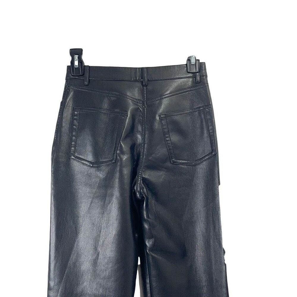 Aritzia Wilfred The Melina vegan leather‎ Pants Size 0 black - Picture 8 of 11